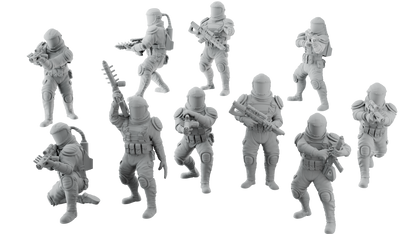 F.S.R Kosmotrup Coil Rifle Squad - STL Download